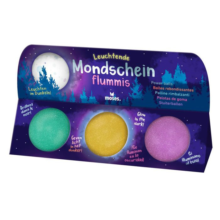 Leuchtende Mondschein-Flummis (3er Set) Leuchtende Mondschein-Flummis (3er Set)