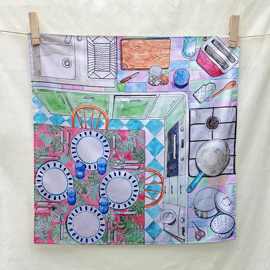 Spieltuch In the Kitchen 100 x 100 cm