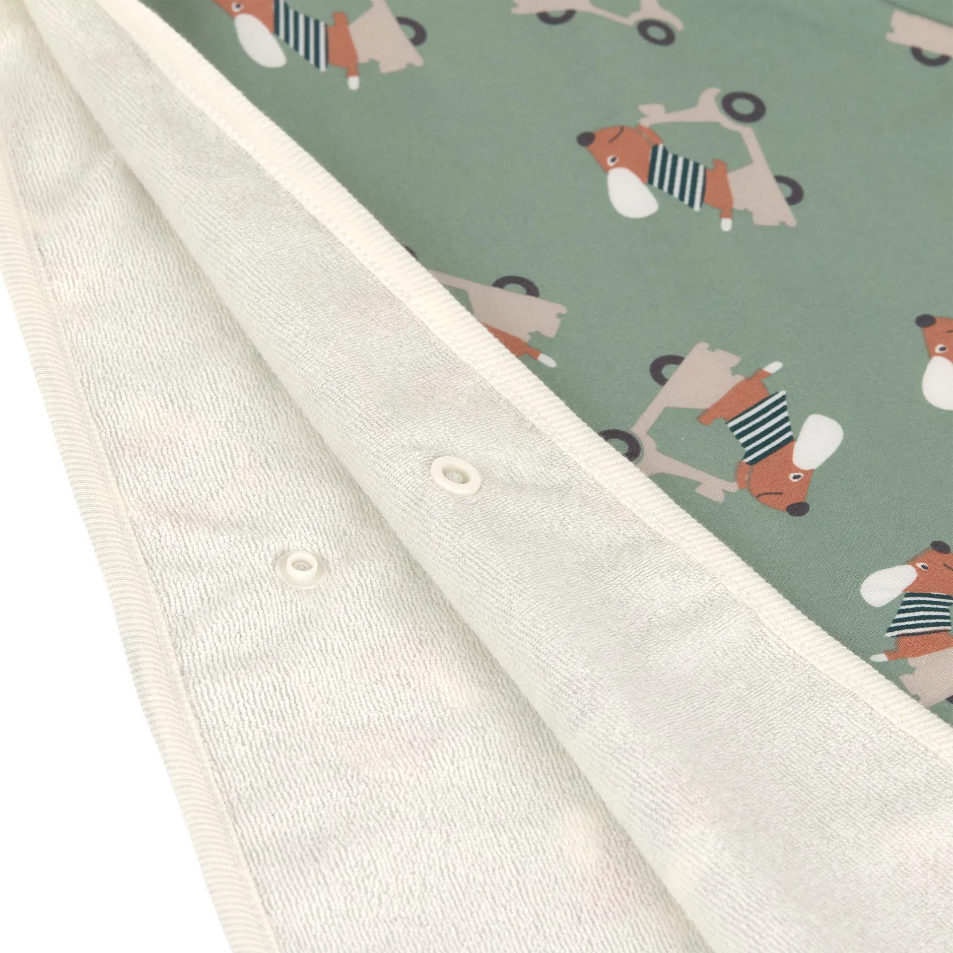 UV-Bade Poncho Hund Grün