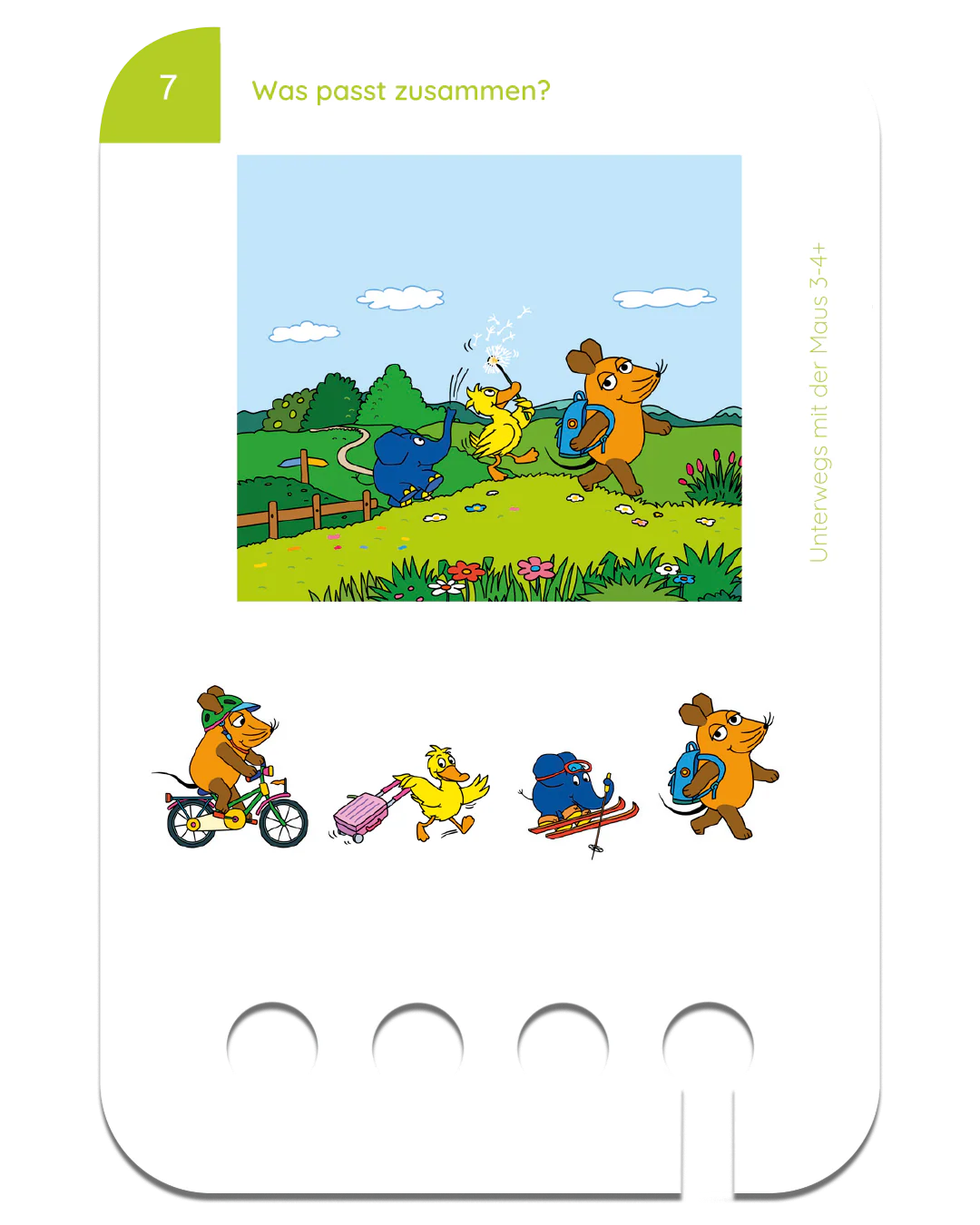 Lochkasten Kartensatz Unterwegs mit der Maus 3-4