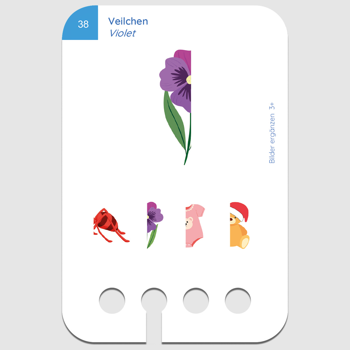 Lochkasten Kartensatz 3+ Bilder ergänzen Lochkasten Kartensatz 3+ Bilder ergänzen