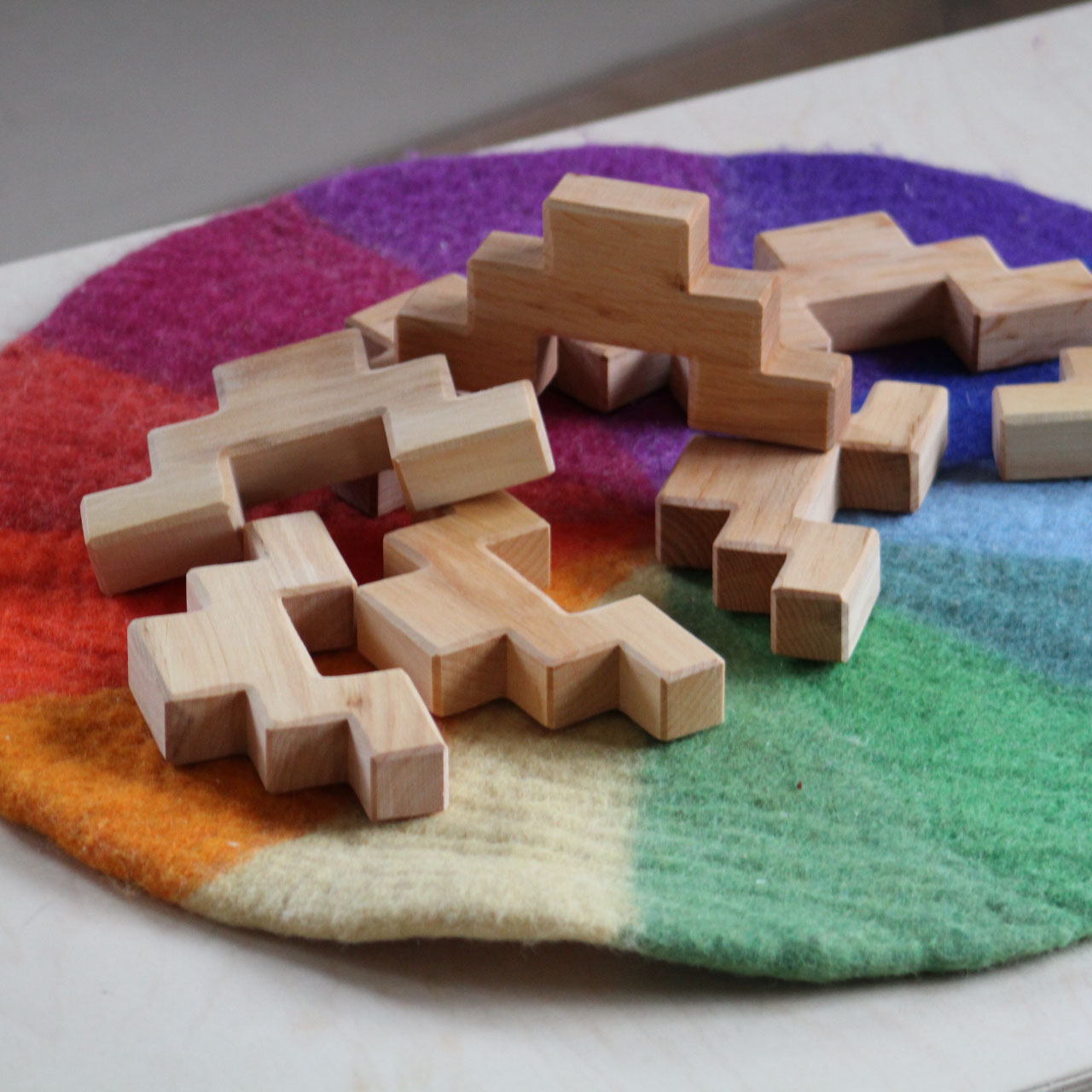 Treppenklötze Natur Einzelstück