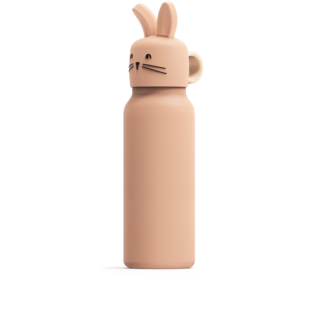  Trinkflasche Falk mit Silikondeckel Hase Pale tuscany