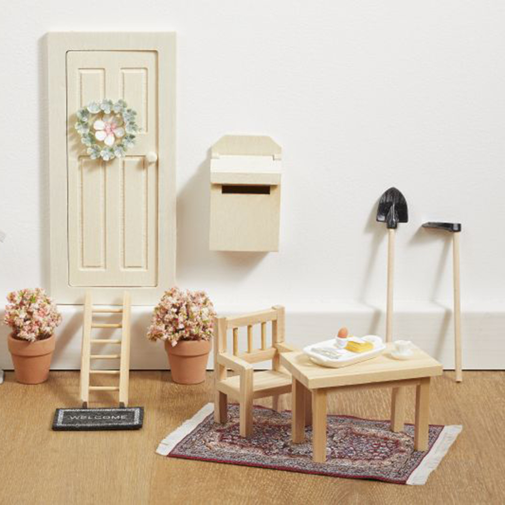 Miniatur Stuhl Klassisch Natur
