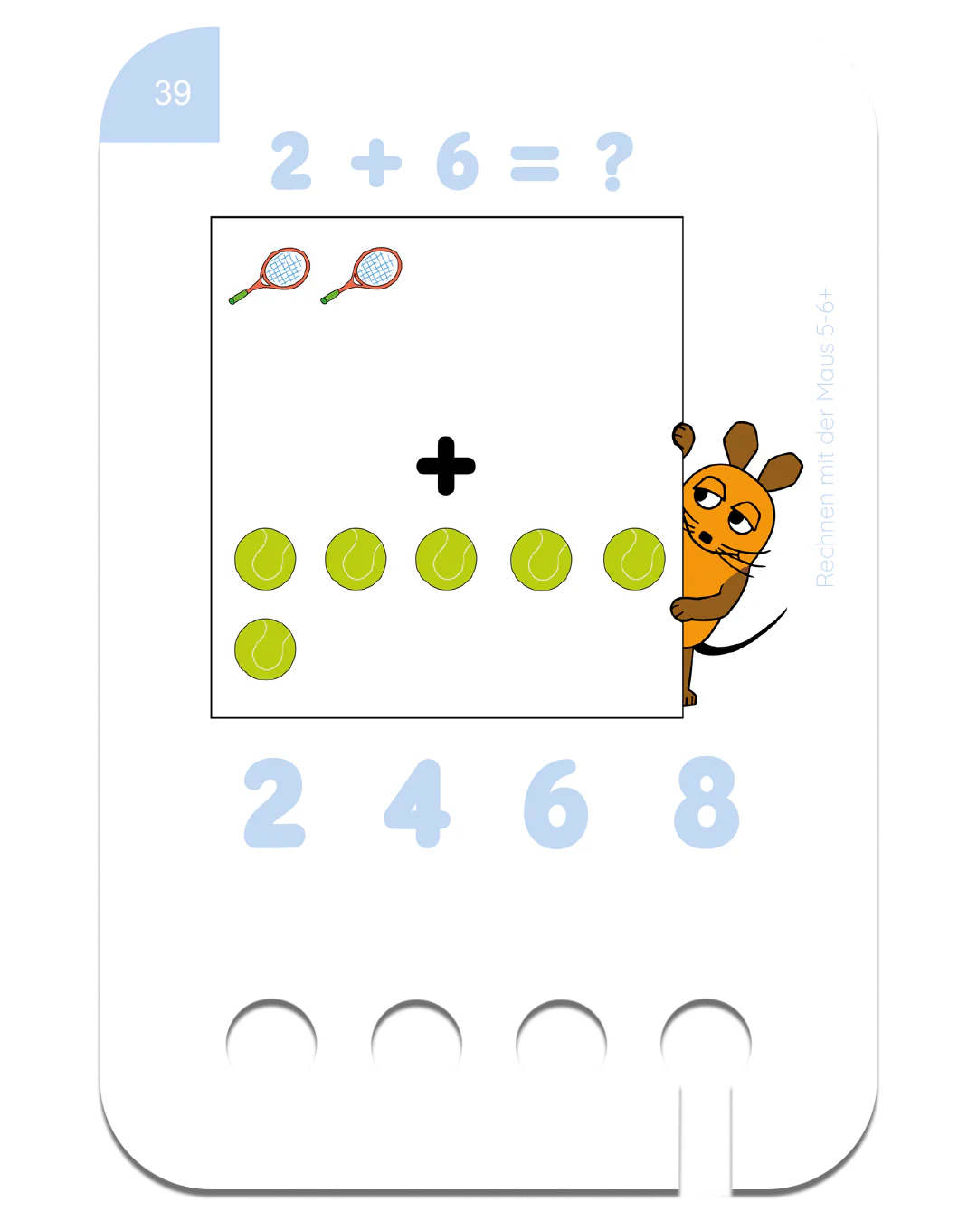 Lochkasten Kartensatz Erstes Rechnen mit der Maus 5-6