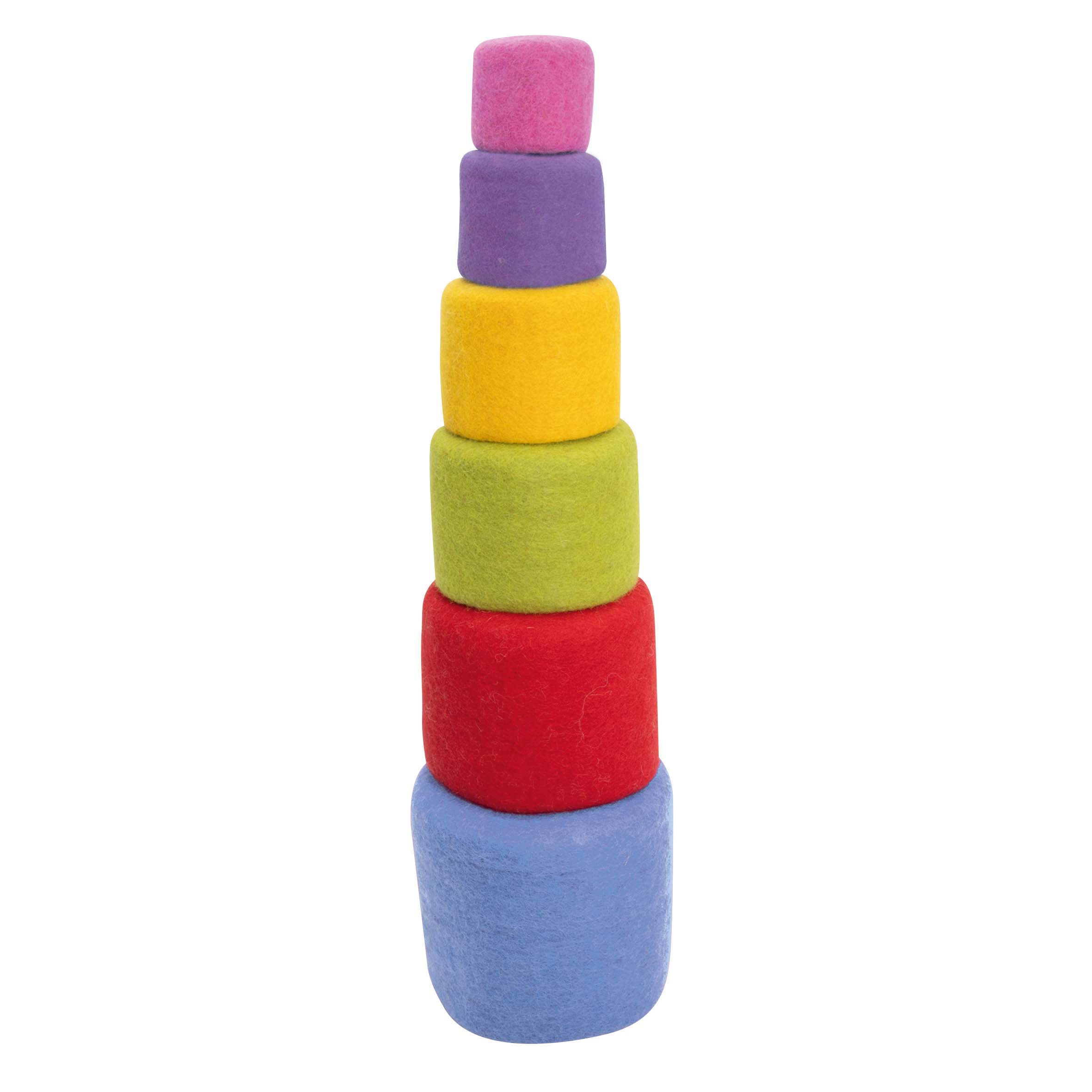 Filz Regenbogen Stapelschalen 6tlg.