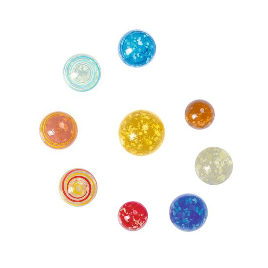 Leuchtende Planeten-Murmeln