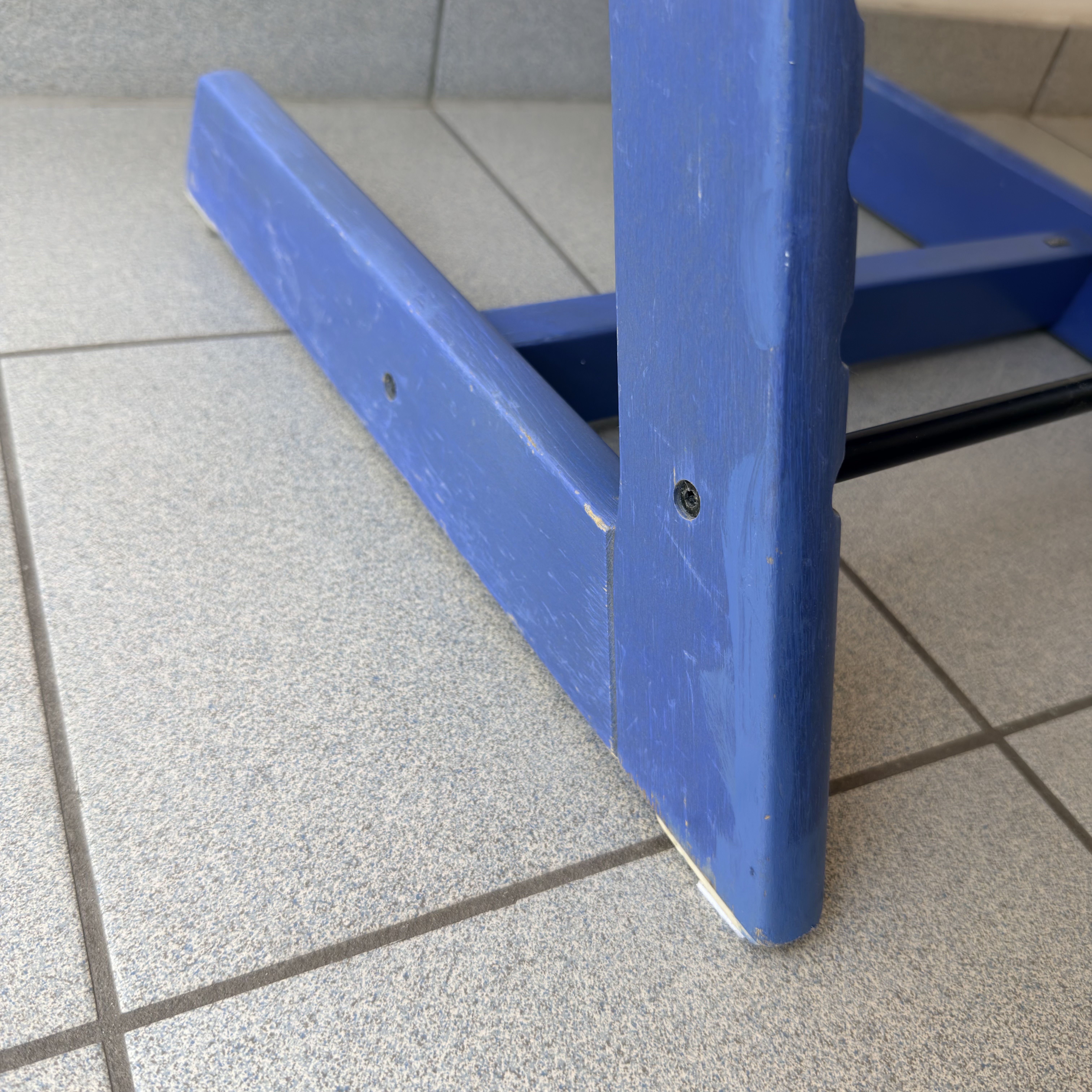 Hochstuhl Mittelblau