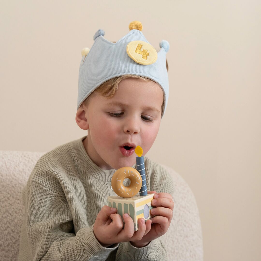 Geburtstagskrone mit Zahlen Blau