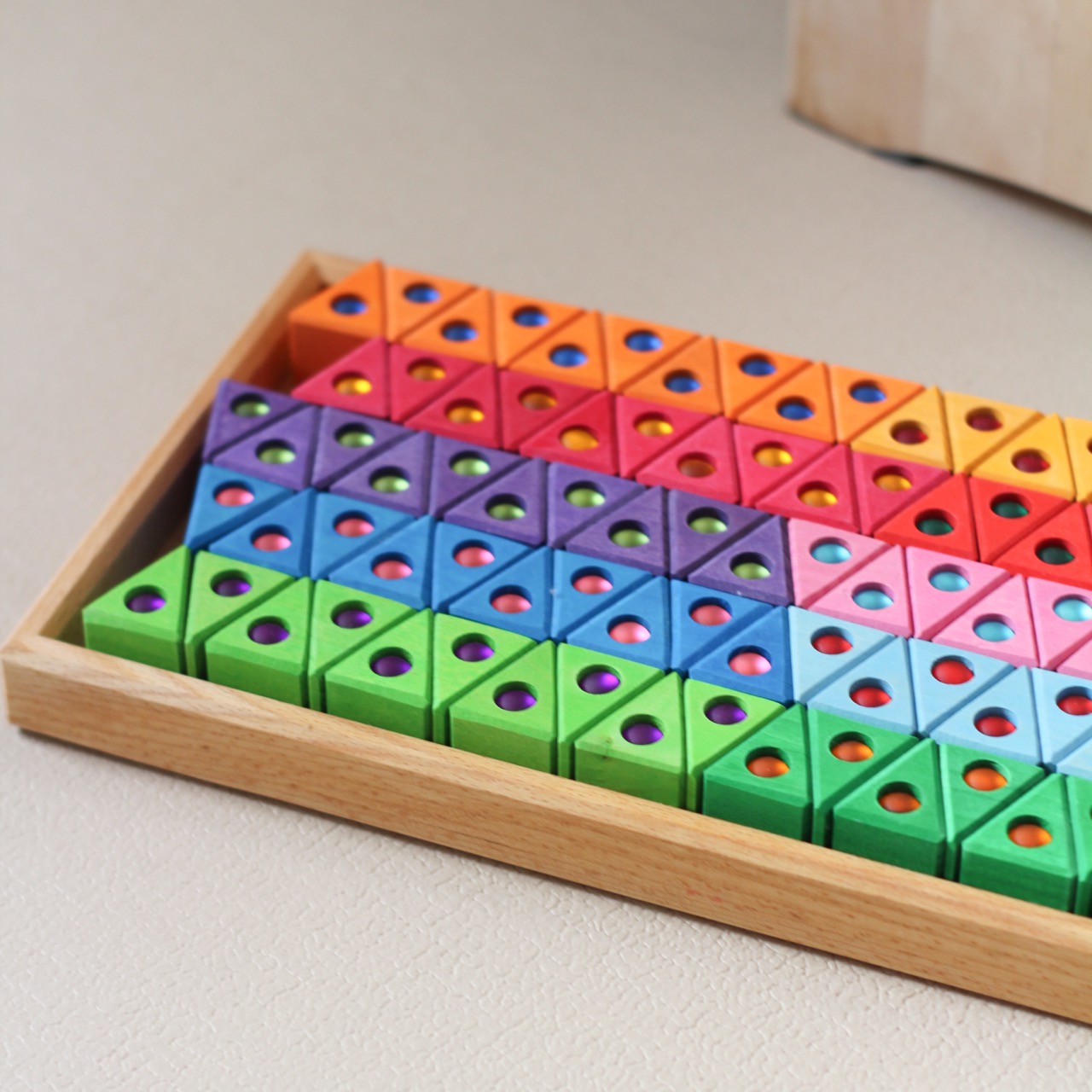 Dreiecke mit Glitzerstein Einzelstück