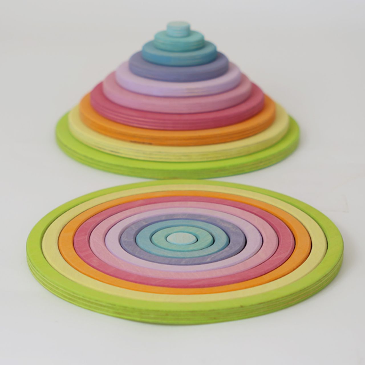 Konzentrische Kreise und Ringe Pastell