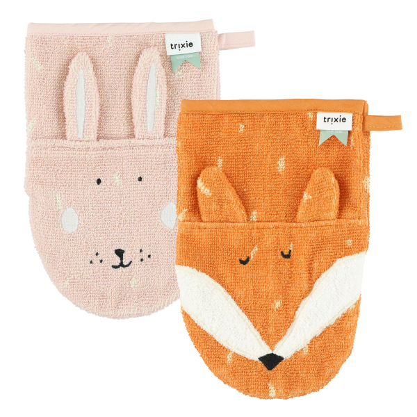 Waschlappen Set Mrs. Rabbit und Mr. Fox