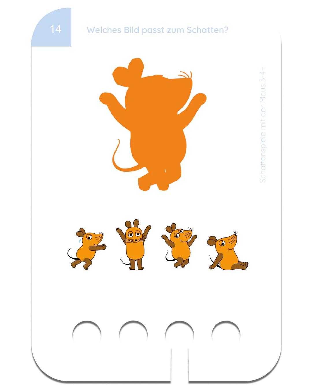 Lochkasten Kartensatz Schattenspiele mit der Maus 3-4