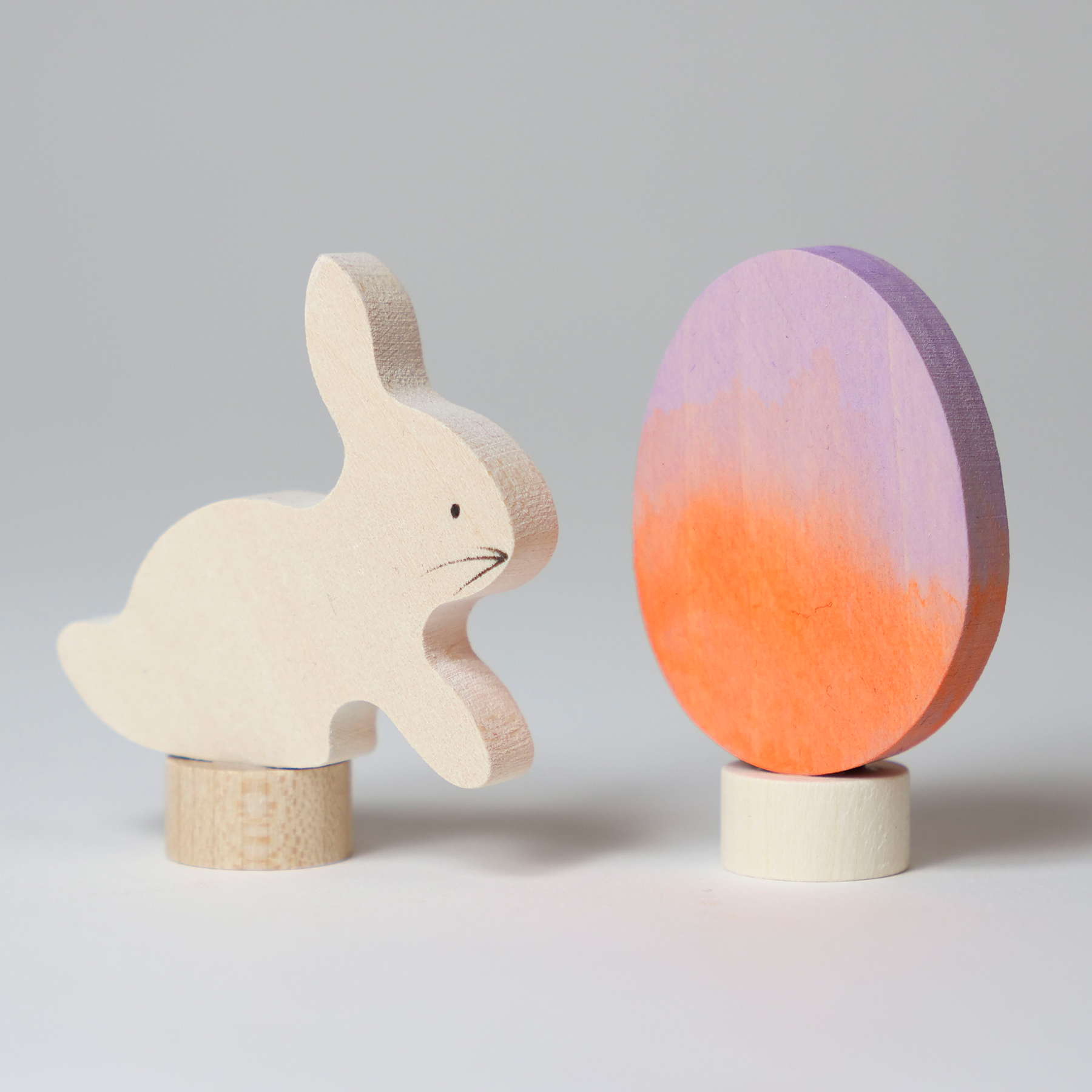 Steckfiguren Osterset Batik Orange Steckfiguren Osterset Batik Orange