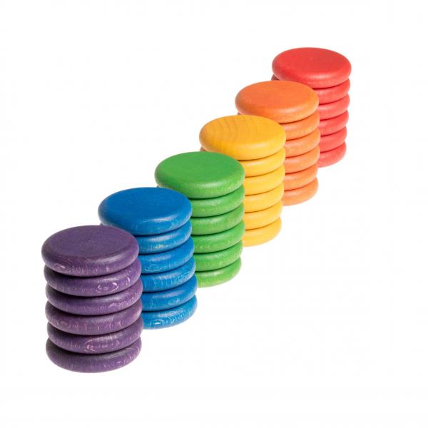 Holzspielzeug Set 36 Coins Holzspielzeug Set 36 Coins