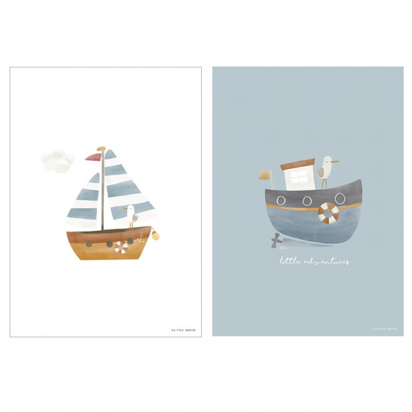 Poster Sailors Bay Blue