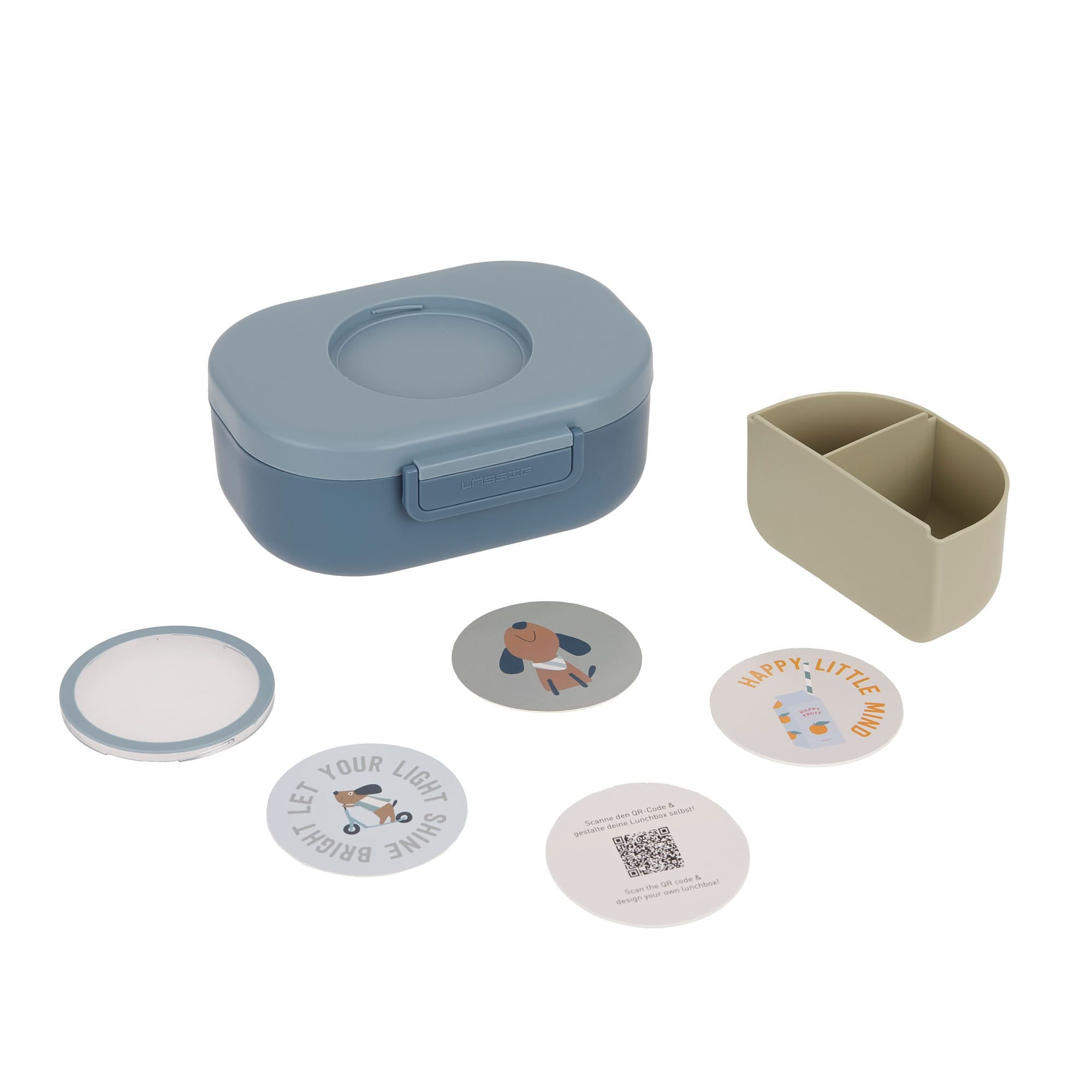 Brotdose Pattern Party Blau 