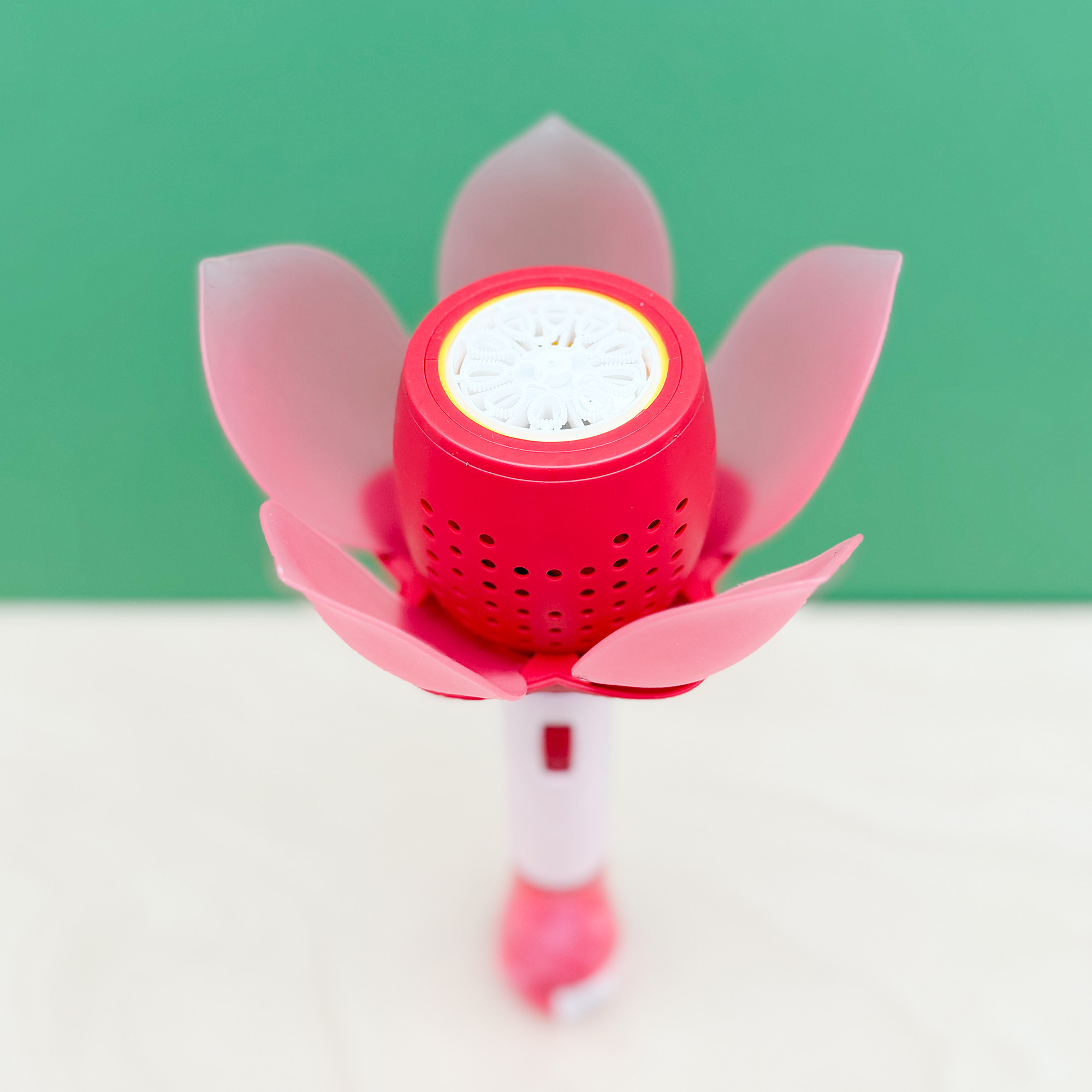 Seifenblasen Blume mit Licht