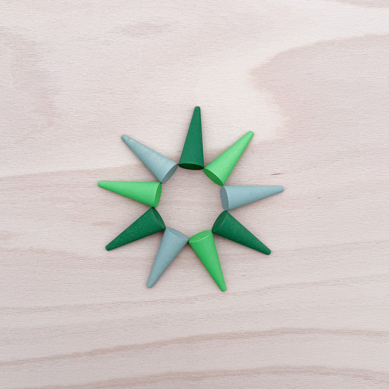 Mandala Green Cone Einzelstück