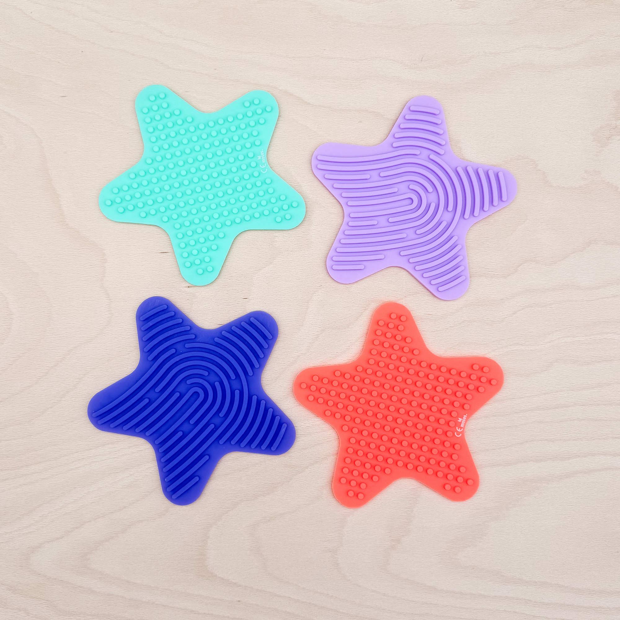 Motorik Stern mit Silikonschnüren