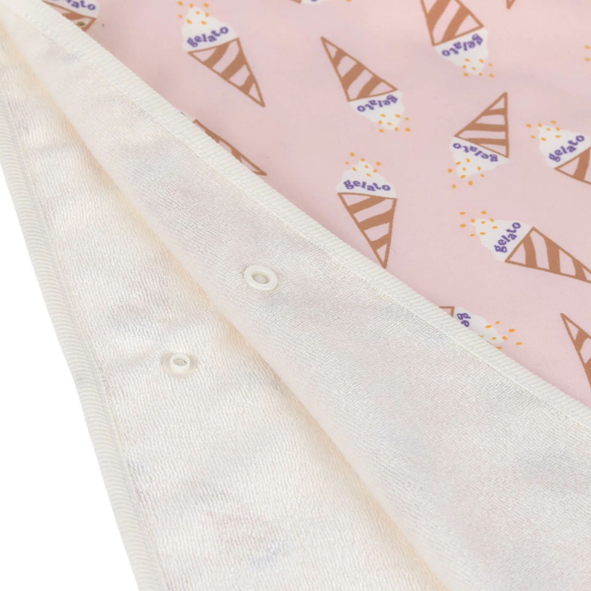 UV-Bade Poncho Eis Rosa