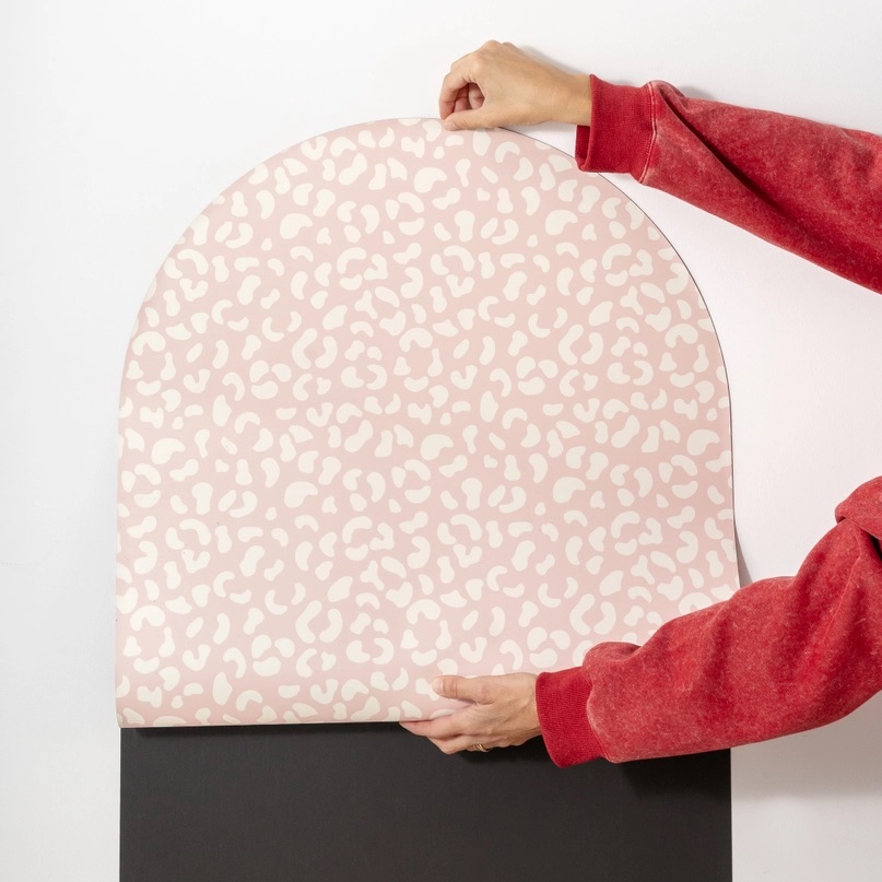 Magnetische Tapete Rundbogen Leo Rosa