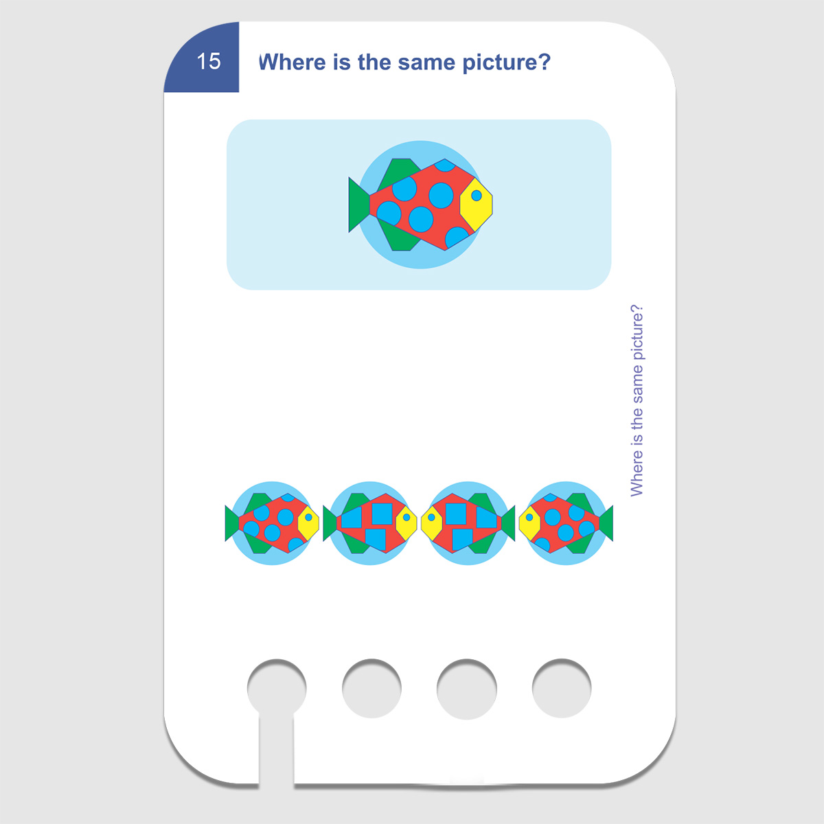 Lochkasten Kartensatz 5+ Wo ist das gleiche Bild? Lochkasten Kartensatz 5+ Wo ist das gleiche Bild?