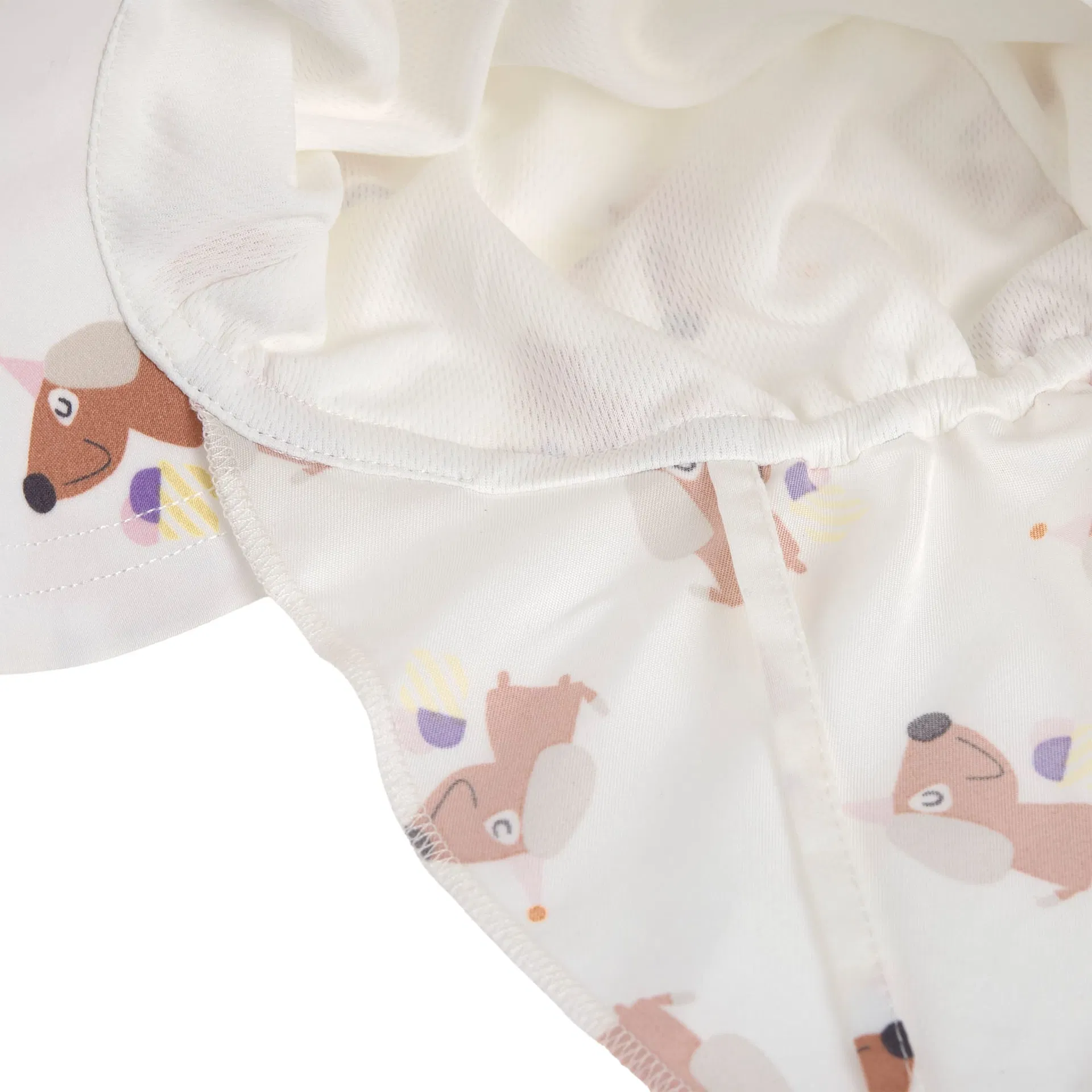 UV-Sonnenhut Eis Hund Weiß