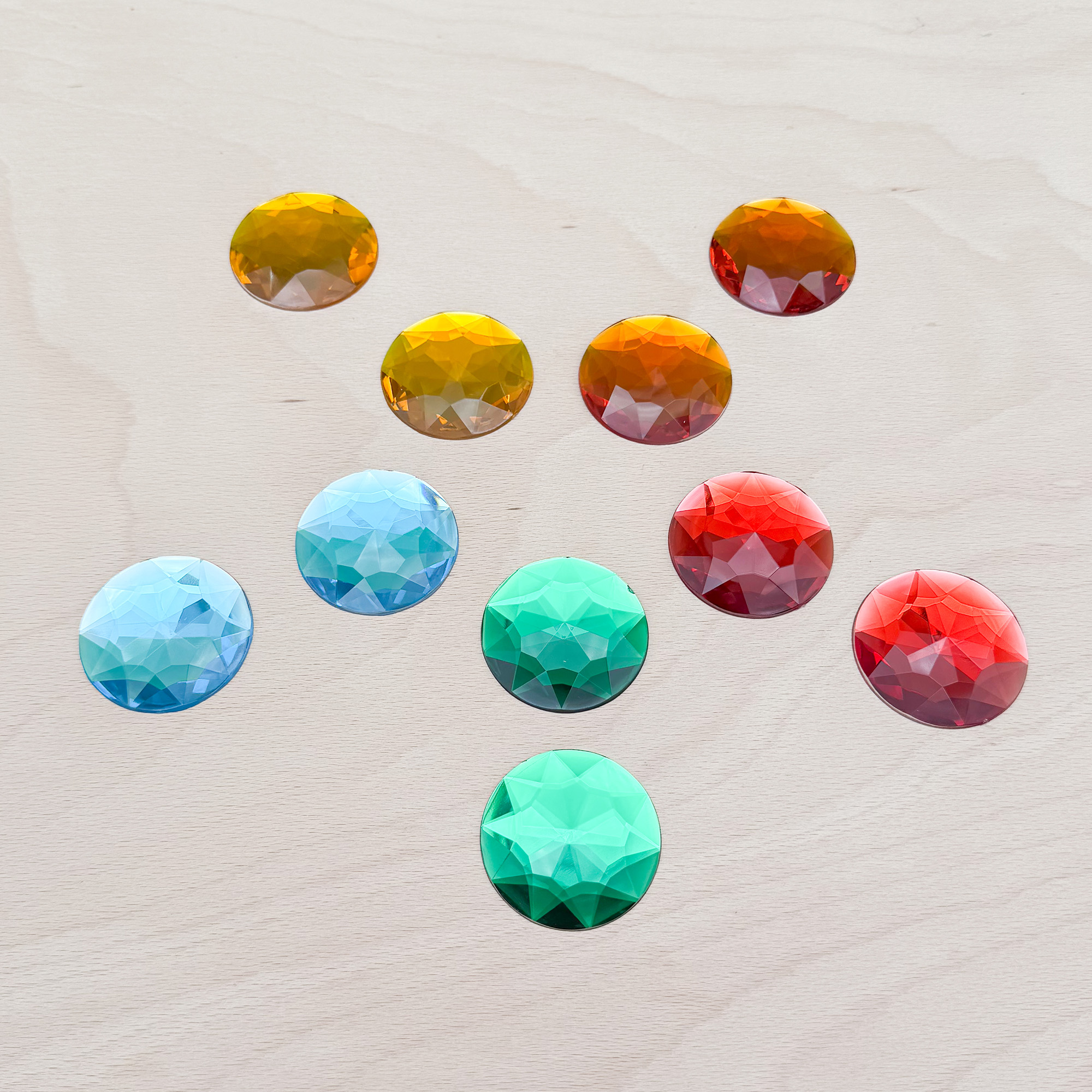 25 Riesen Funkelsteine Ø 5cm