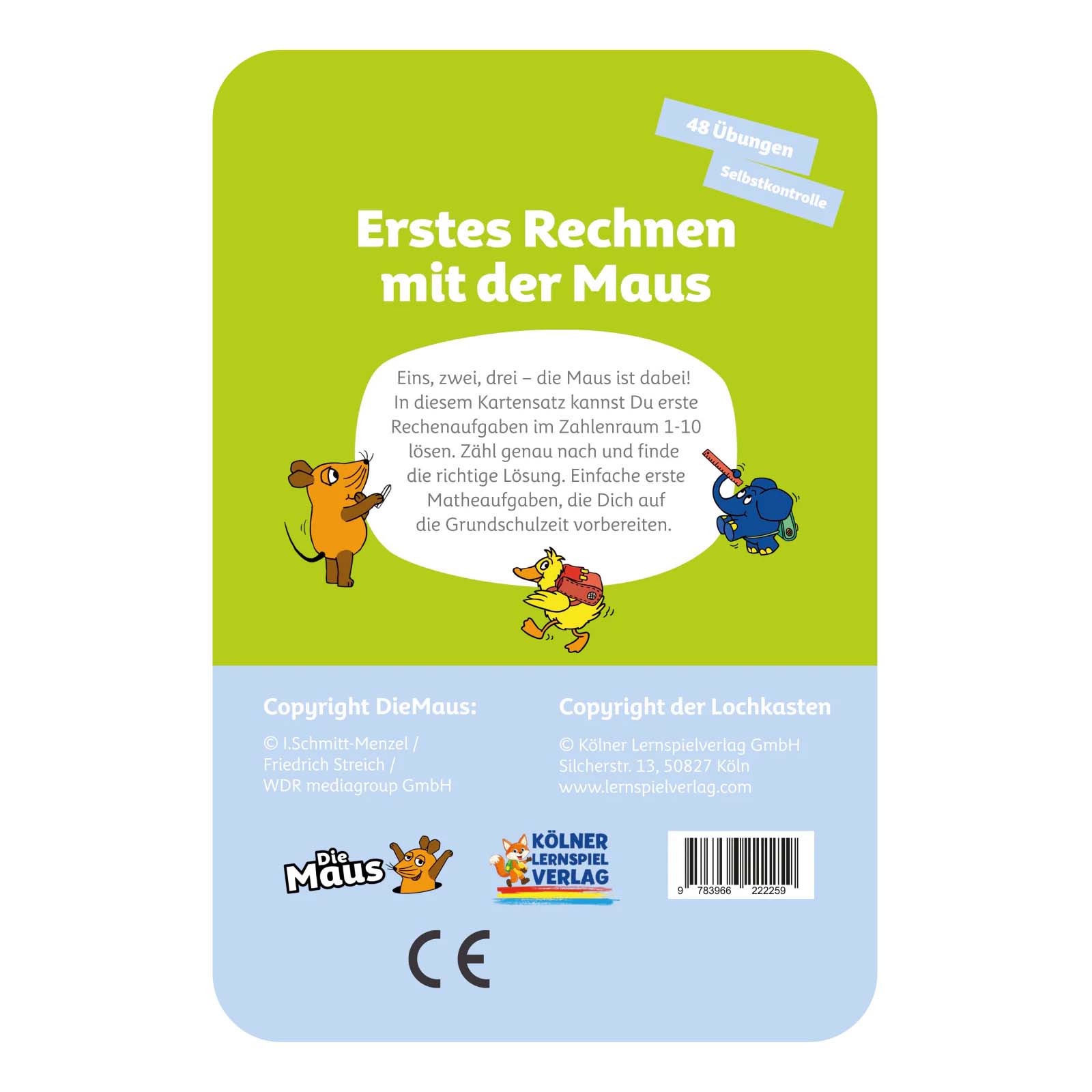 Lochkasten Kartensatz Erstes Rechnen mit der Maus 5-6 Lochkasten Kartensatz Erstes Rechnen mit der Maus 5-6