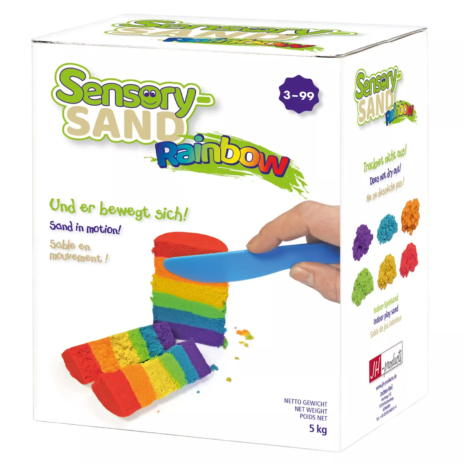 Kinetischer Sand Rainbow 5000g