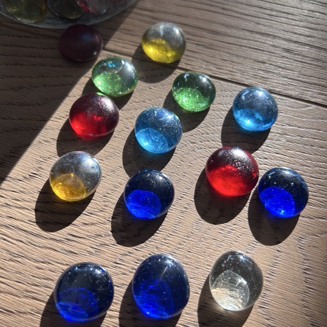 Glasnuggets transparent gemischt