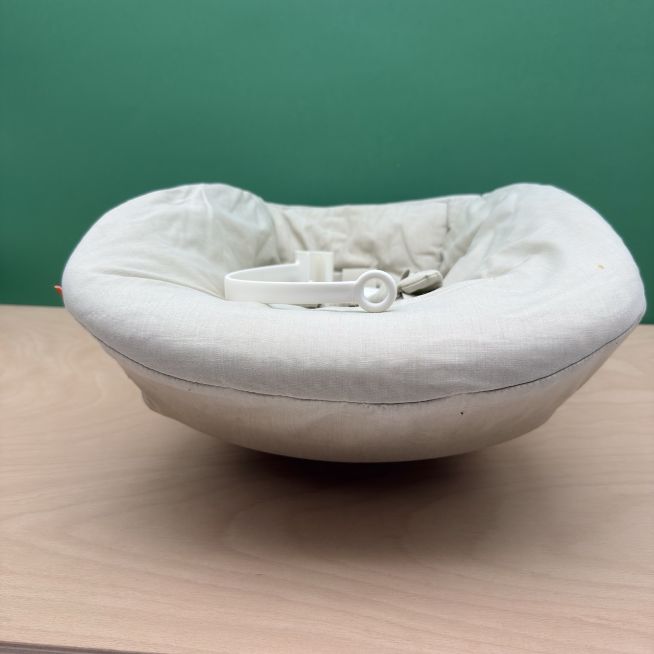 Newborn Set Beige akzeptabler Zustand mit Extrabezug kariert