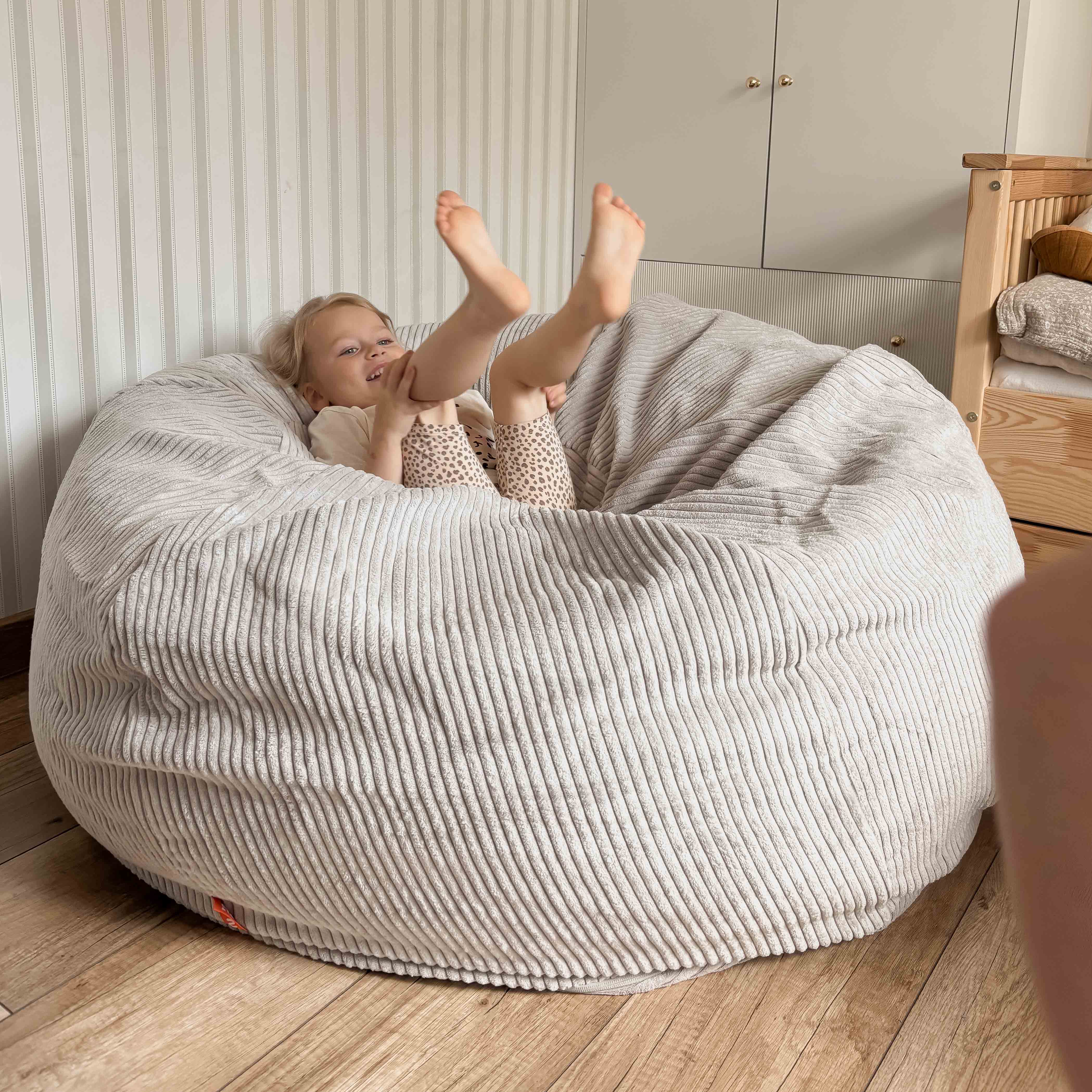 Family Sitzsack XXL Cord Koala Grau