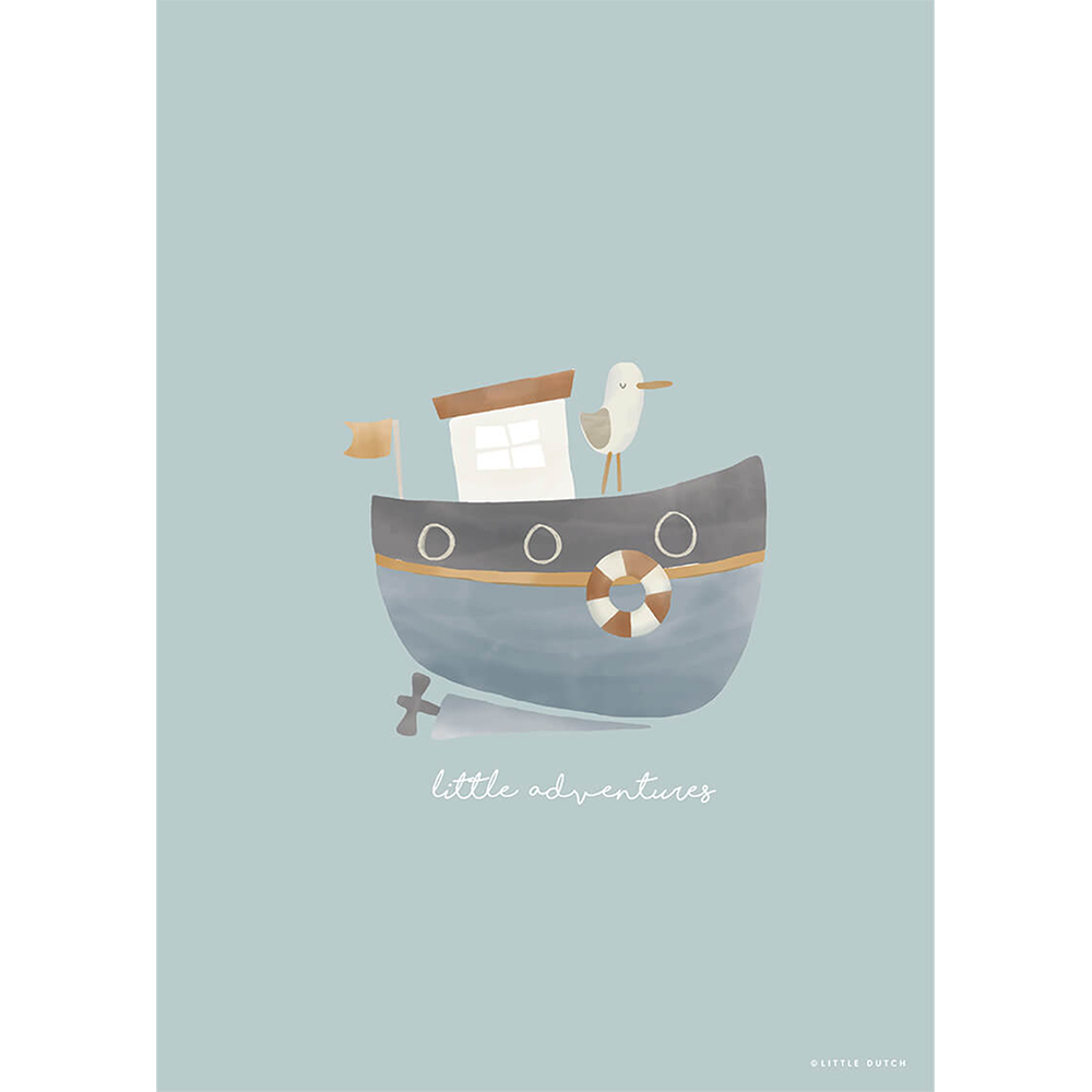 Poster Sailors Bay Blue