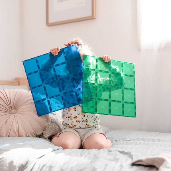 Magnetbausteine Basisplatten Rainbow Blue und Green 2tlg. Magnetbausteine Basisplatten Rainbow Blue und Green 2tlg.