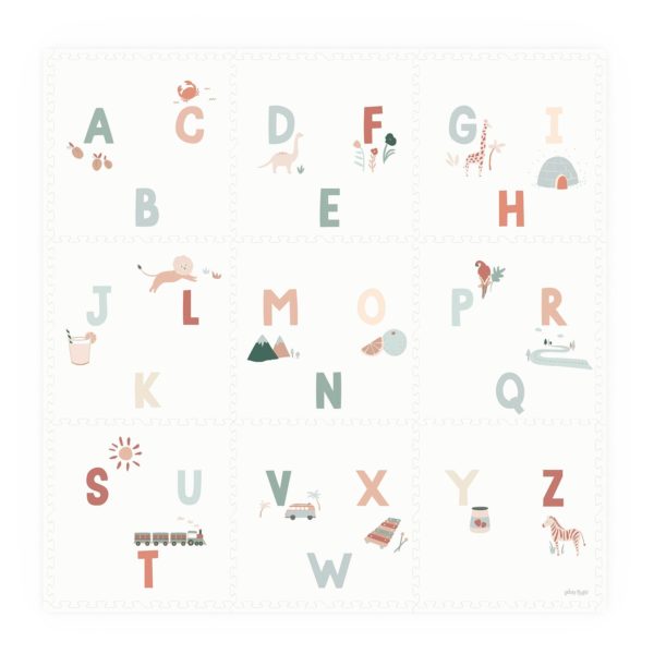 2 in 1 Spielmatte Alphabet/Terrazzo