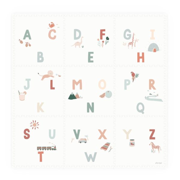 2 in 1 Spielmatte Alphabet/Terrazzo 2 in 1 Spielmatte Alphabet/Terrazzo
