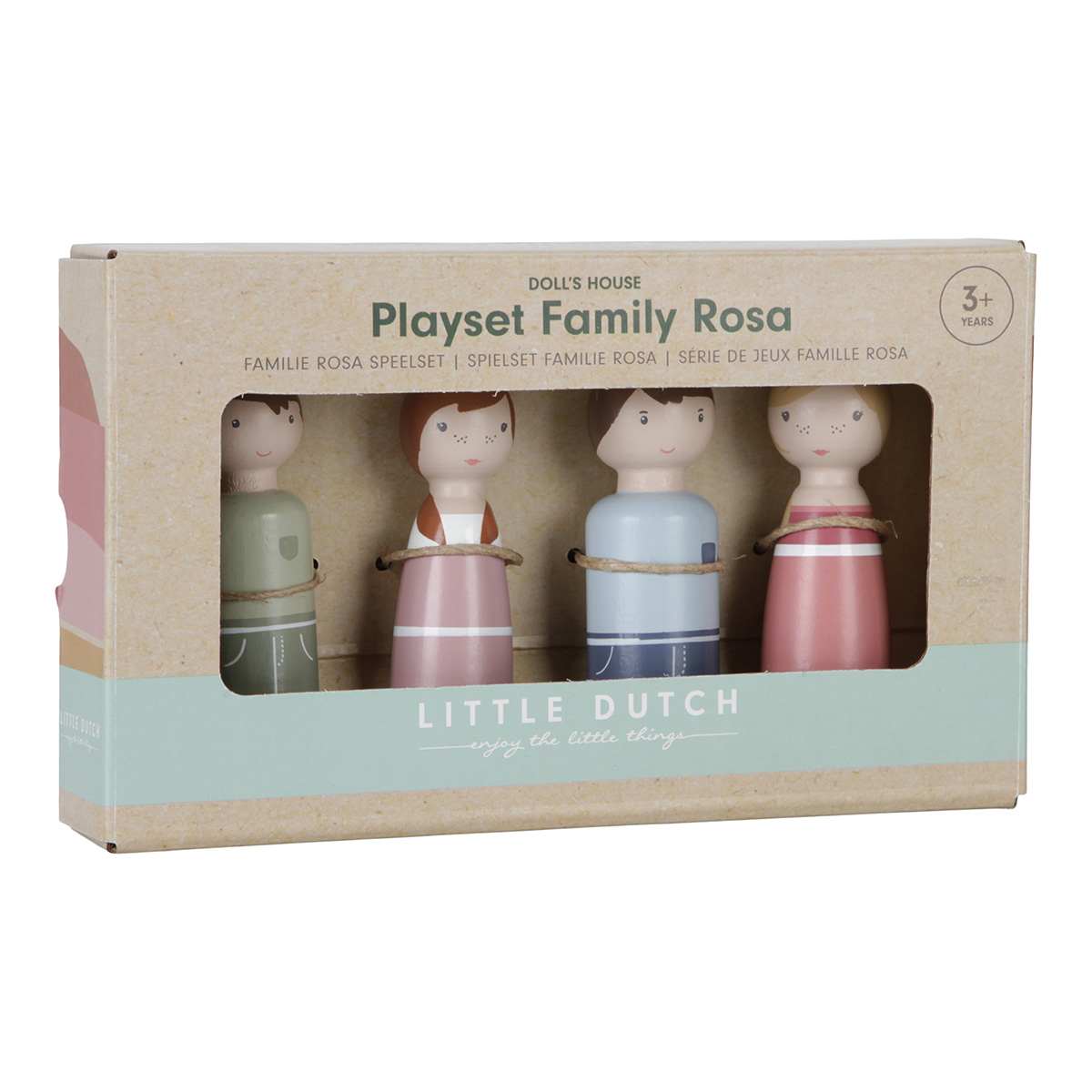 Puppenhaus - Erweiterungsset Familie Rosa