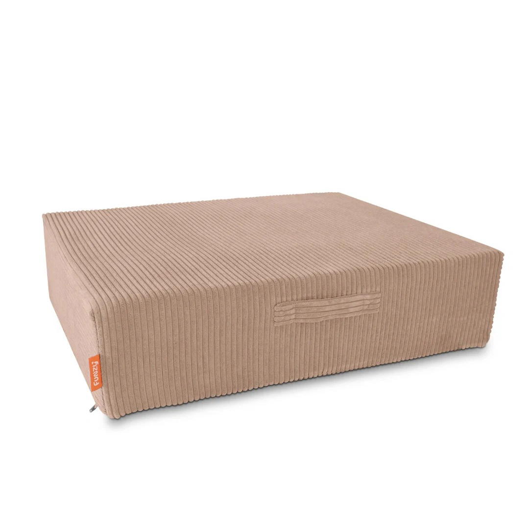 Hüpfpolster Cord Karamell