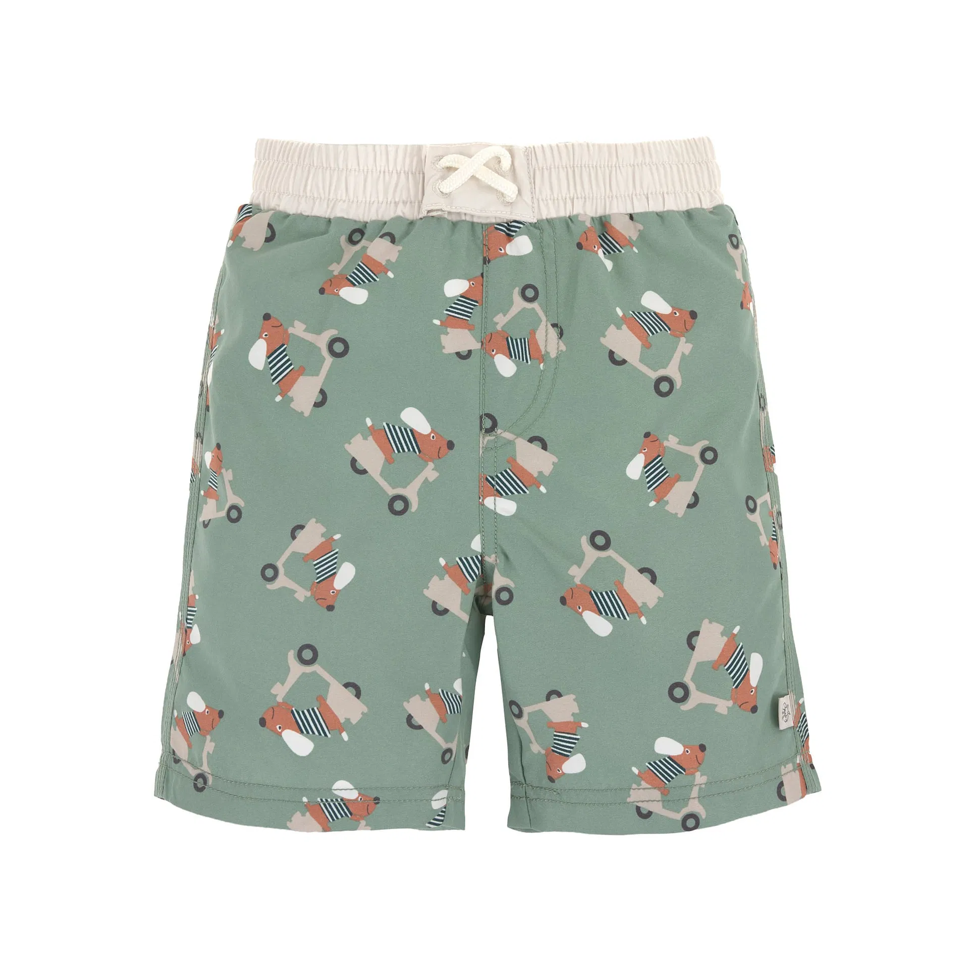 UV-Badehose (mit Windeleinsatz) Hund Grün