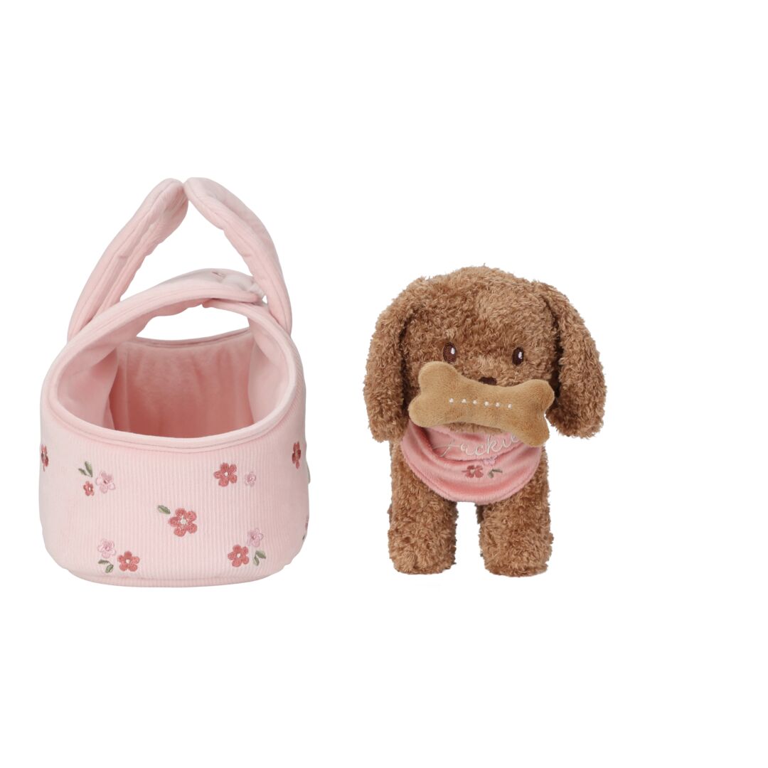 Plüsch Hund Jackie in Tasche
