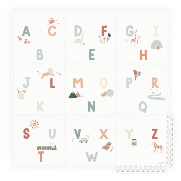 2 in 1 Spielmatte Alphabet/Terrazzo