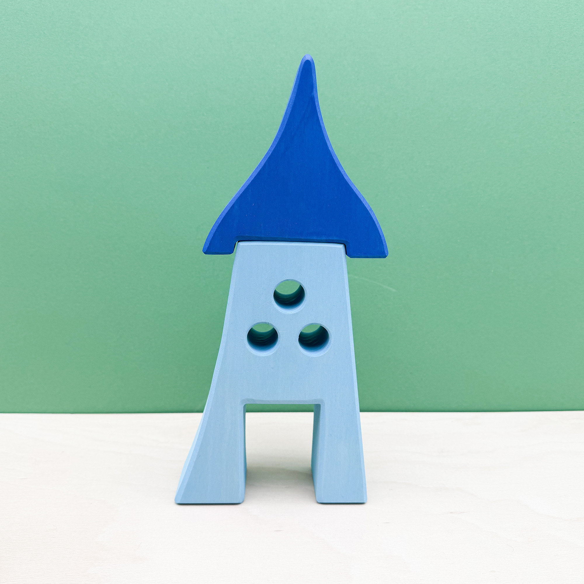 Buntes Zwergenhaus Blau