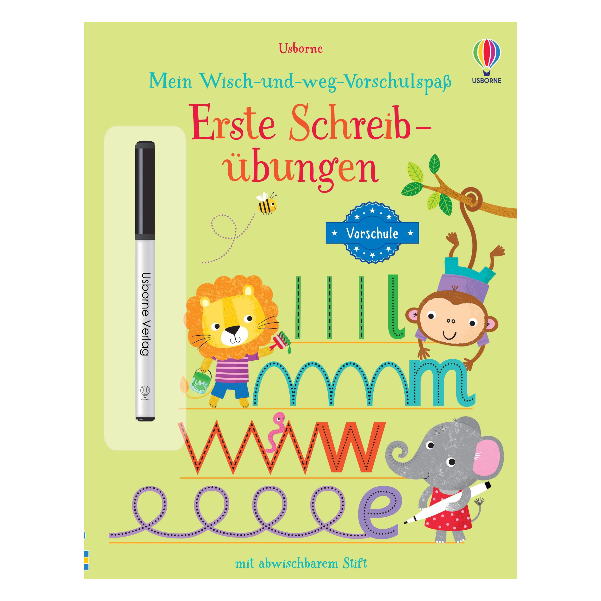 Mein Wisch-und-Weg Buch: Erste Schreibübungen