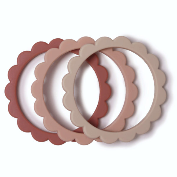 Beißring Armband Flower Rose/Blush/Shifting Sand