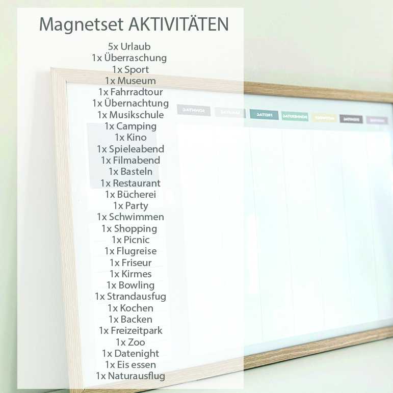 Magnet Set Aktivitäten