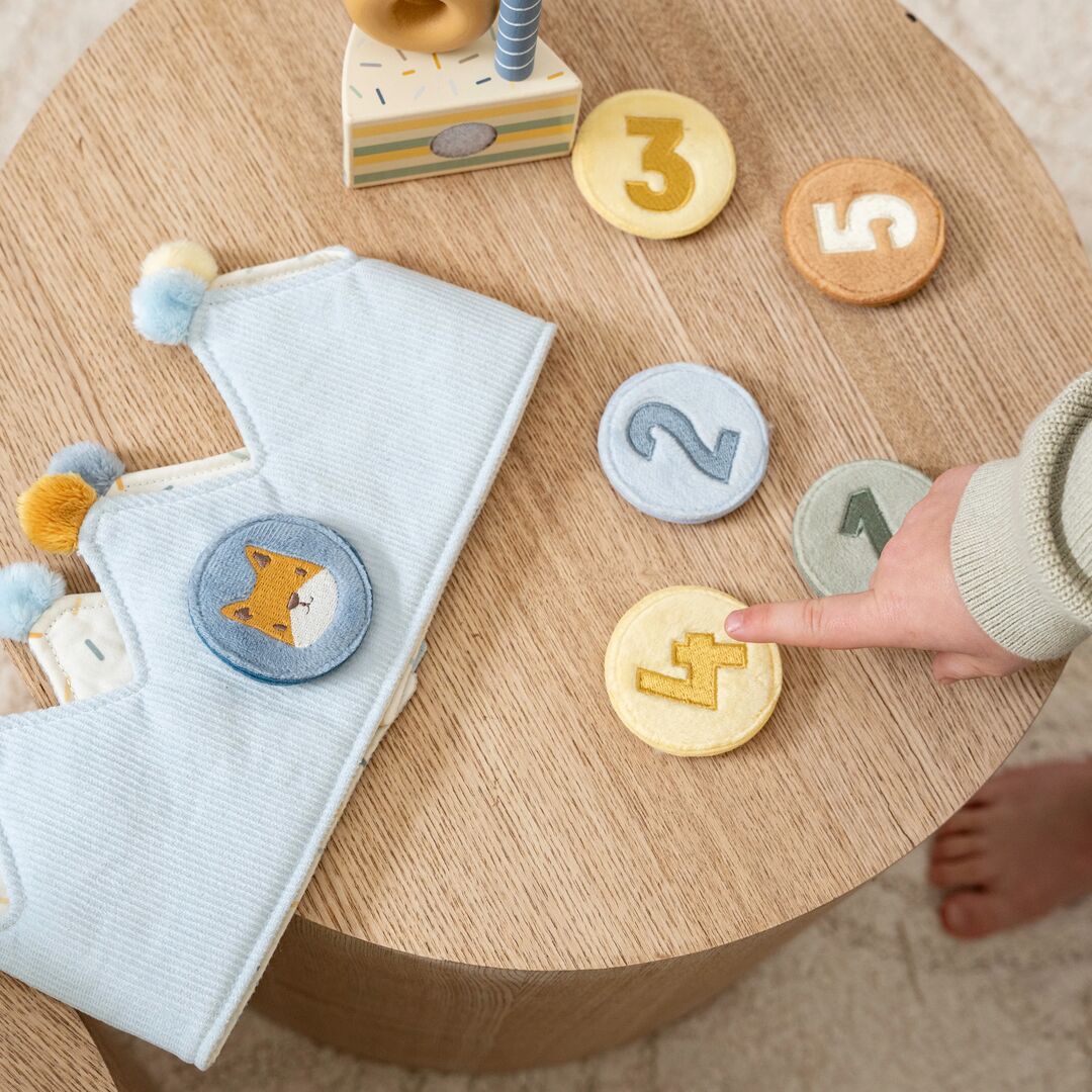 Geburtstagskrone mit Zahlen Blau