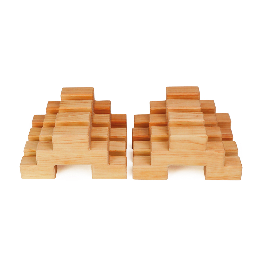 Treppenhölzer Natur Einzelstück