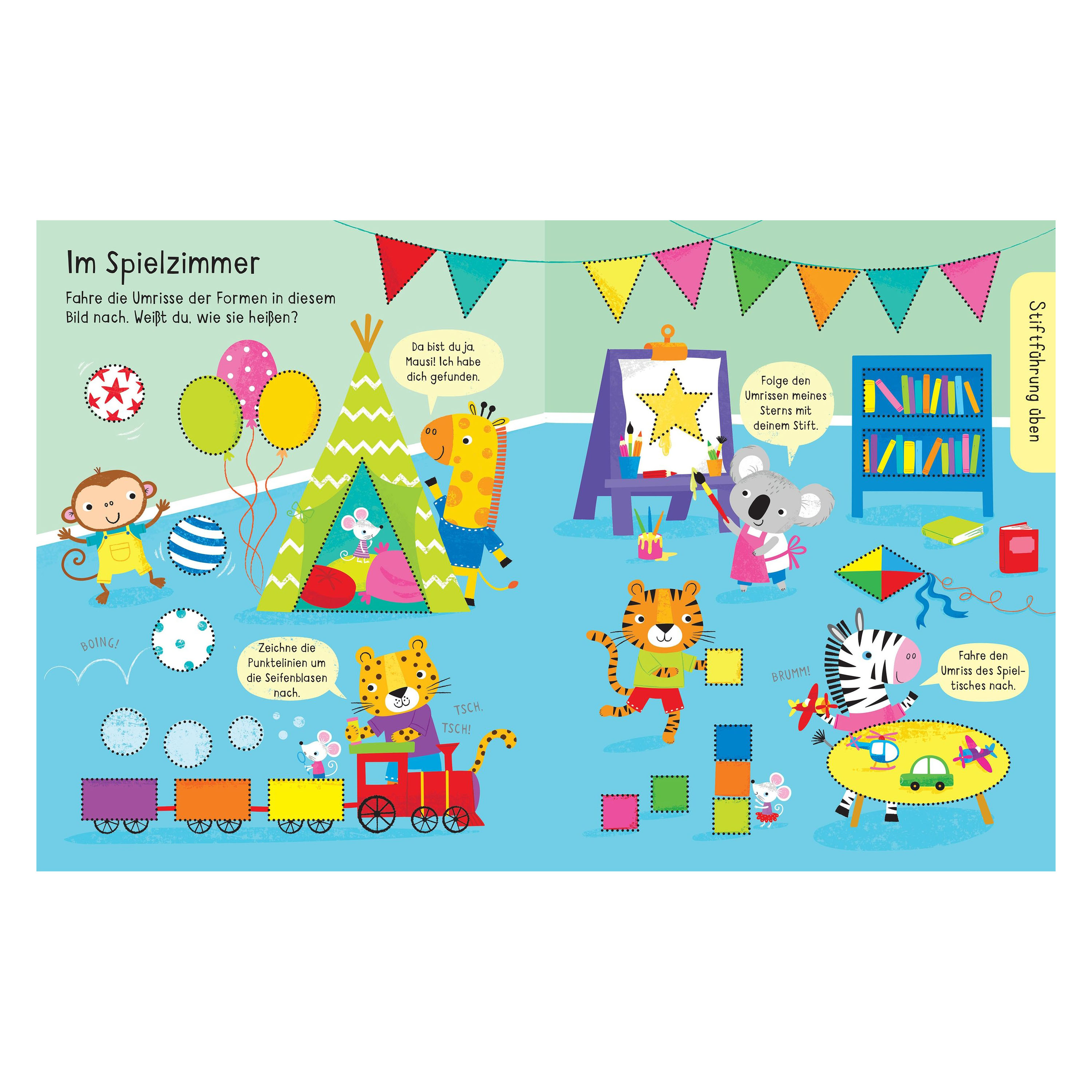 Mein Wisch-und-Weg Buch: Erste Schreibübungen